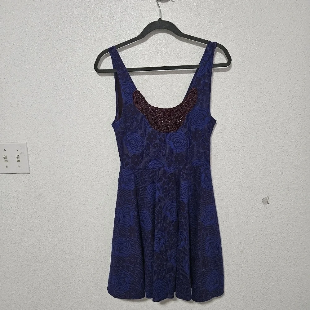 Free People beaded y2k babydoll style dress size sp